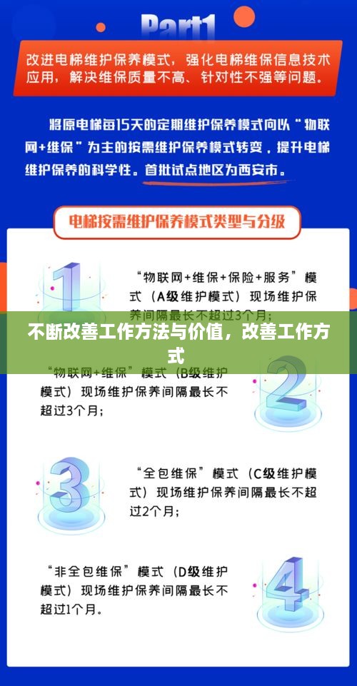 不斷改善工作方法與價值，改善工作方式 