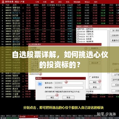 自選股票詳解，如何挑選心儀的投資標(biāo)的？