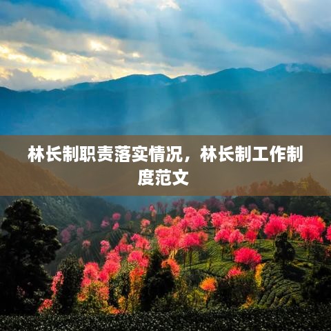 林長制職責落實情況，林長制工作制度范文 