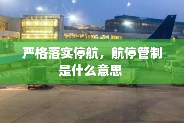 嚴(yán)格落實(shí)停航，航停管制是什么意思 