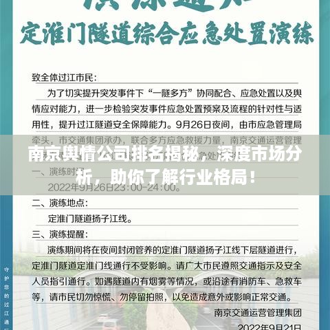 南京輿情公司排名揭秘，深度市場分析，助你了解行業(yè)格局！