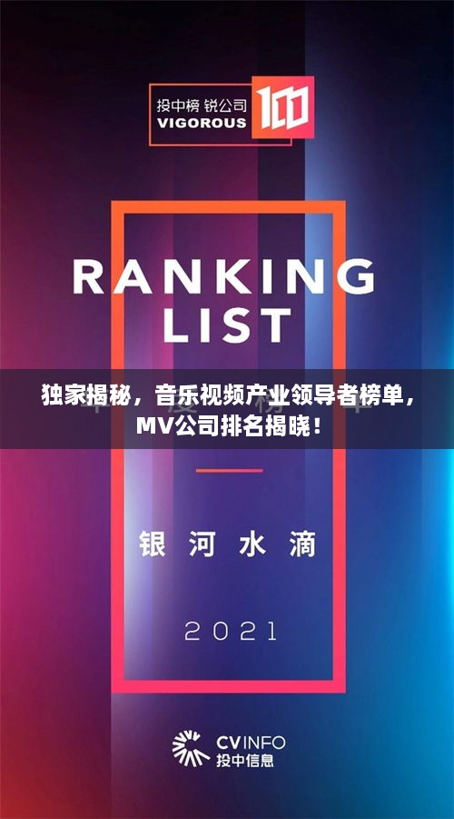 獨(dú)家揭秘，音樂視頻產(chǎn)業(yè)領(lǐng)導(dǎo)者榜單，MV公司排名揭曉！