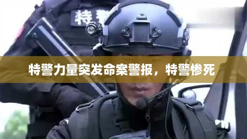 特警力量突發(fā)命案警報(bào)，特警慘死 