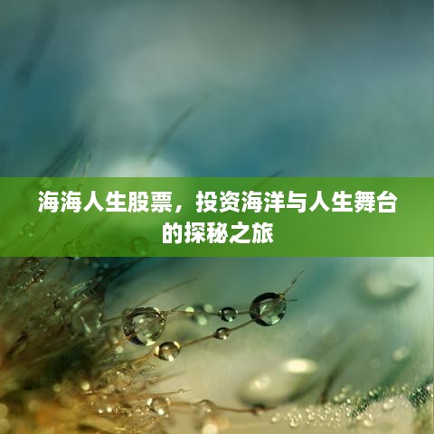 海海人生股票，投資海洋與人生舞臺的探秘之旅