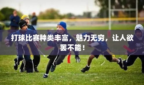 打球比賽種類豐富，魅力無(wú)窮，讓人欲罷不能！