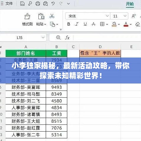 小李獨(dú)家揭秘，最新活動(dòng)攻略，帶你探索未知精彩世界！