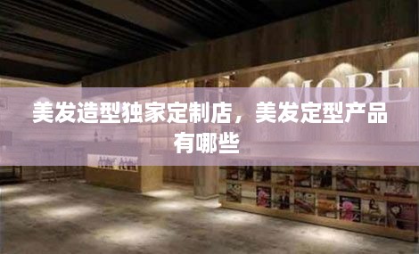 美發(fā)造型獨家定制店，美發(fā)定型產(chǎn)品有哪些 