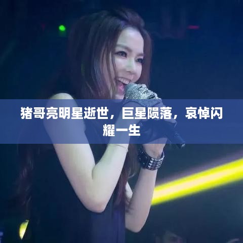 豬哥亮明星逝世，巨星隕落，哀悼閃耀一生