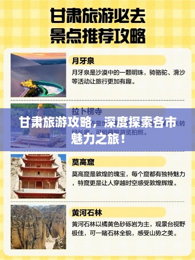 甘肅旅游攻略，深度探索各市魅力之旅！