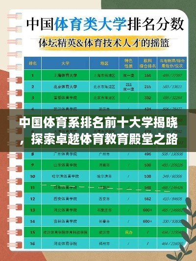 中國(guó)體育系排名前十大學(xué)揭曉，探索卓越體育教育殿堂之路