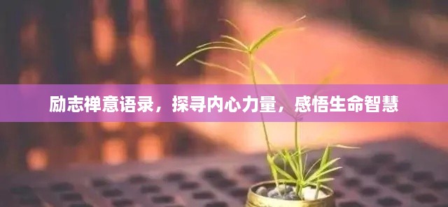 勵志禪意語錄，探尋內(nèi)心力量，感悟生命智慧