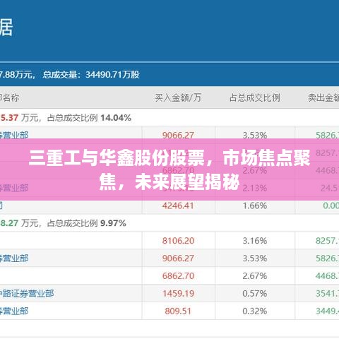三重工與華鑫股份股票，市場(chǎng)焦點(diǎn)聚焦，未來(lái)展望揭秘
