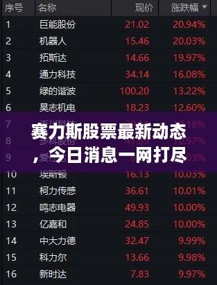 賽力斯股票最新動態(tài)，今日消息一網打盡！