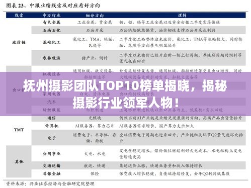 撫州攝影團(tuán)隊(duì)TOP10榜單揭曉，揭秘?cái)z影行業(yè)領(lǐng)軍人物！