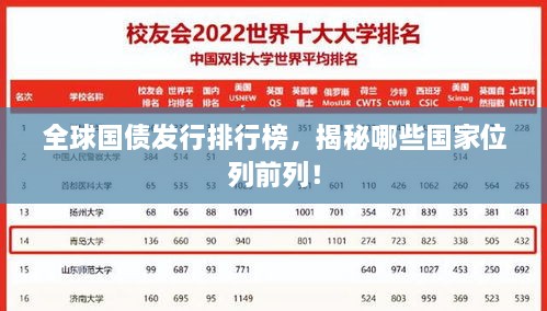 全球國債發(fā)行排行榜，揭秘哪些國家位列前列！