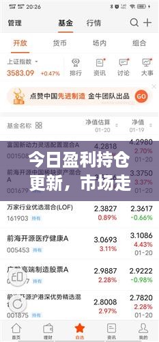 今日盈利持倉更新，市場走勢深度分析與操作策略揭秘