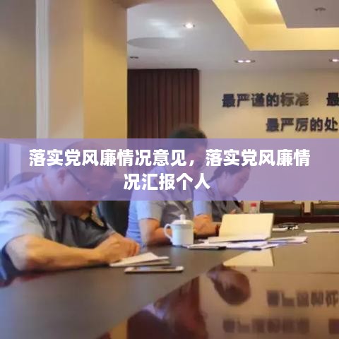 落實(shí)黨風(fēng)廉情況意見，落實(shí)黨風(fēng)廉情況匯報(bào)個(gè)人 