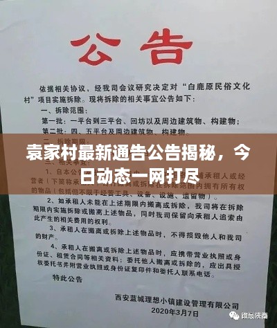 袁家村最新通告公告揭秘，今日動態(tài)一網(wǎng)打盡