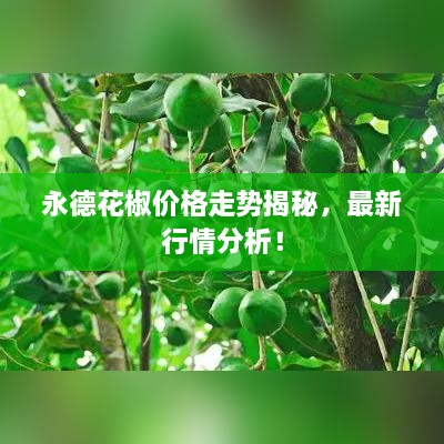 永德花椒價格走勢揭秘，最新行情分析！
