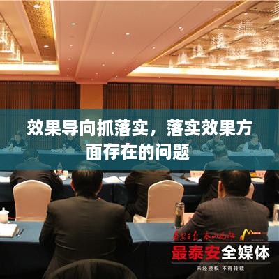 效果導(dǎo)向抓落實(shí)，落實(shí)效果方面存在的問題 